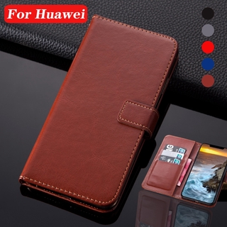 Bao Da Nắp Gập Phong Cách Retro Cho Huawei Mate 30 20 10 9 P9 P10 P20 P30 Pro Lite y9prime 2019 Nova 2 Plus 3 3i