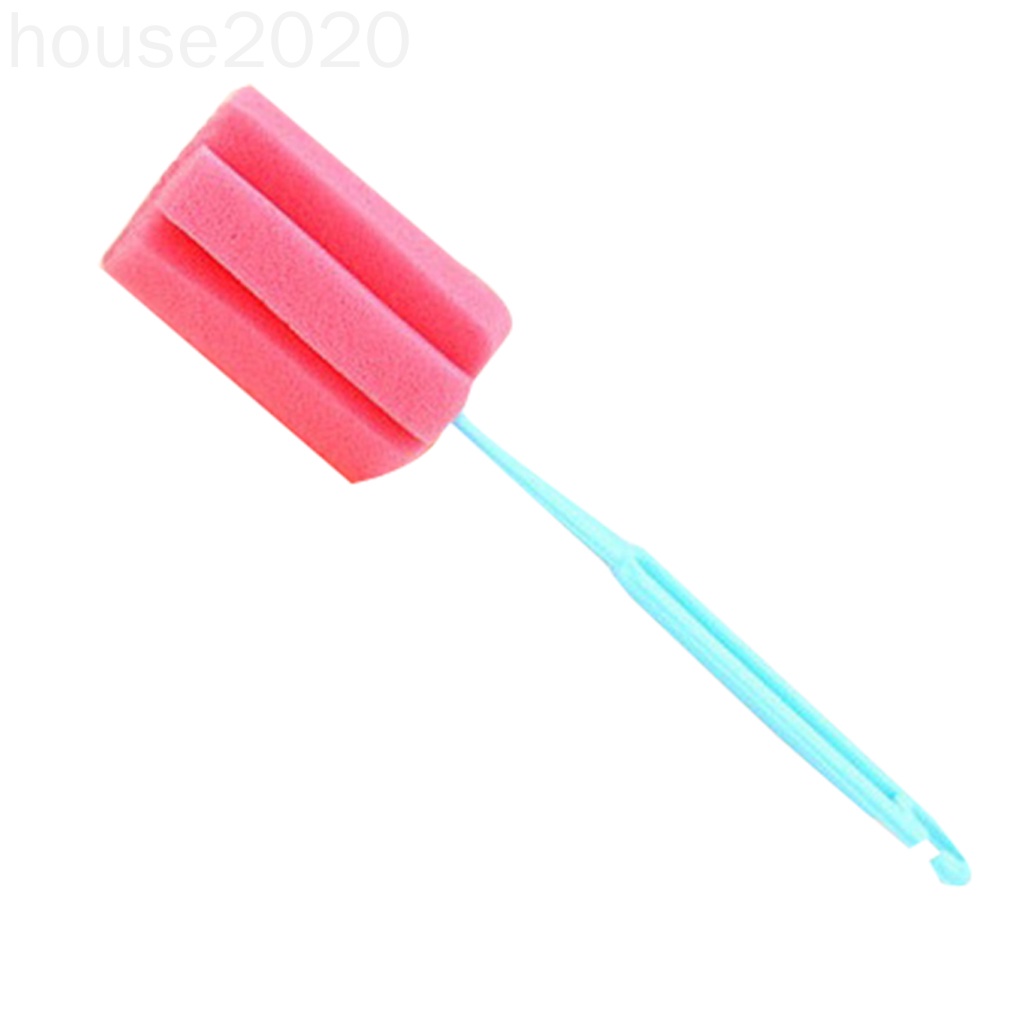 Cọ vệ sinh bình nước cán dài bằng mút mềm màu ngẫu nhiên HOUSE2020