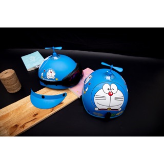 NÓN BẢO HIỂM DOREMON, KÍNH UV VÀ CHONG CHÓNG