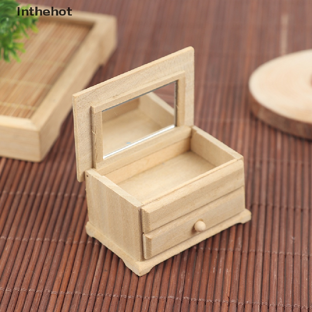 Bàn Ngăn Kéo Mini Có Gương Lật Cho Búp Bê