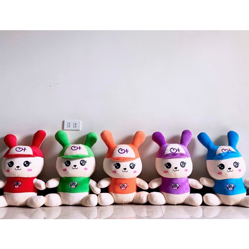 Gấu bông thỏ mũ đáng yêu cho bé mềm mại 55cm