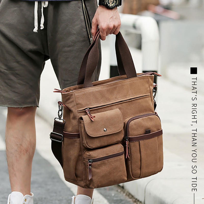 💗💗Túi đeo chéo vải Canvas thời trang công sở thanh lịch cho nam | BigBuy360 - bigbuy360.vn