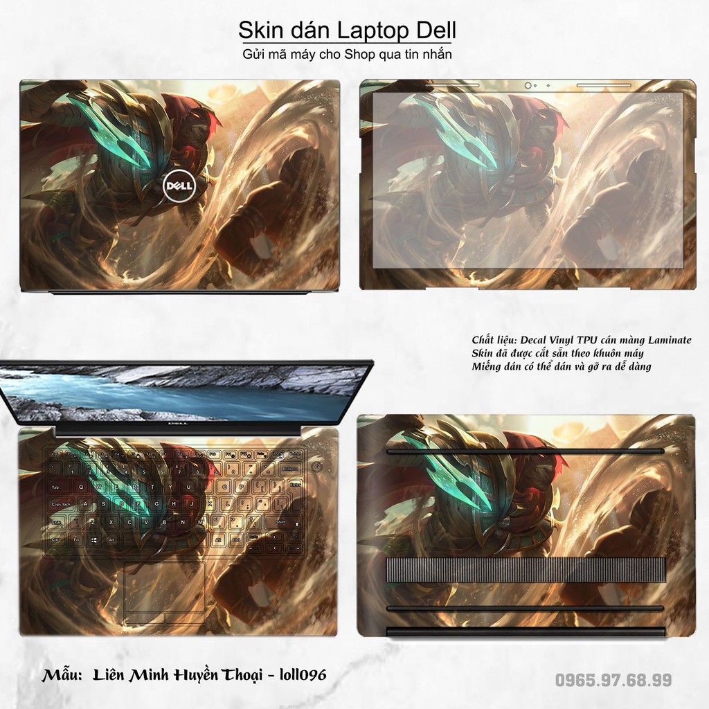 Skin dán Laptop Dell in hình Liên Minh Huyền Thoại nhiều mẫu 14 (inbox mã máy cho Shop)