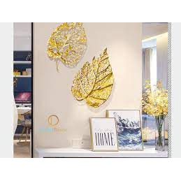 Tranh Sắt Treo Tường Nghệ Thuật Họa Tiết Lá Bồ Đề Độc Đáo,Cao Cấp Mã 2080 Decor Nhà Cửa Sang Trọng,Đẹp Mắt