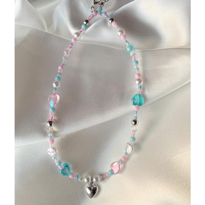 Vòng cổ xanh ngọc handmade