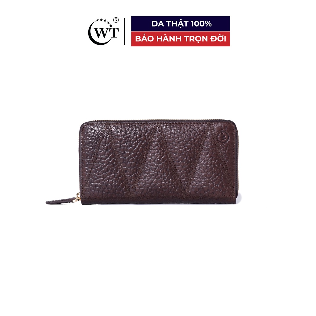 Ví Nữ Da Bò Cao Cấp Màu Đen, Trắng, Nâu, Đỏ WT Leather 030121401, 030121109, 030121103, 030121102