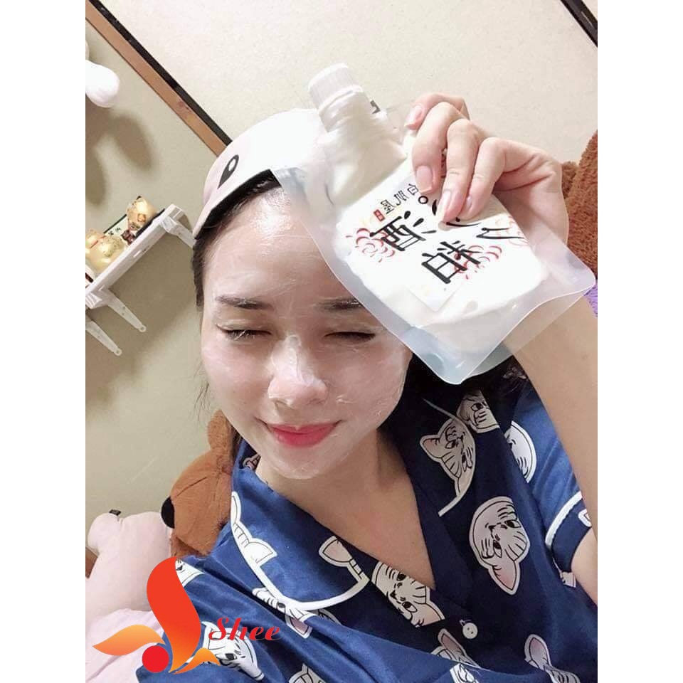 Mặt nạ ủ trắng, dưỡng da bã rượu Sake Kasu Pack Nhật Bản