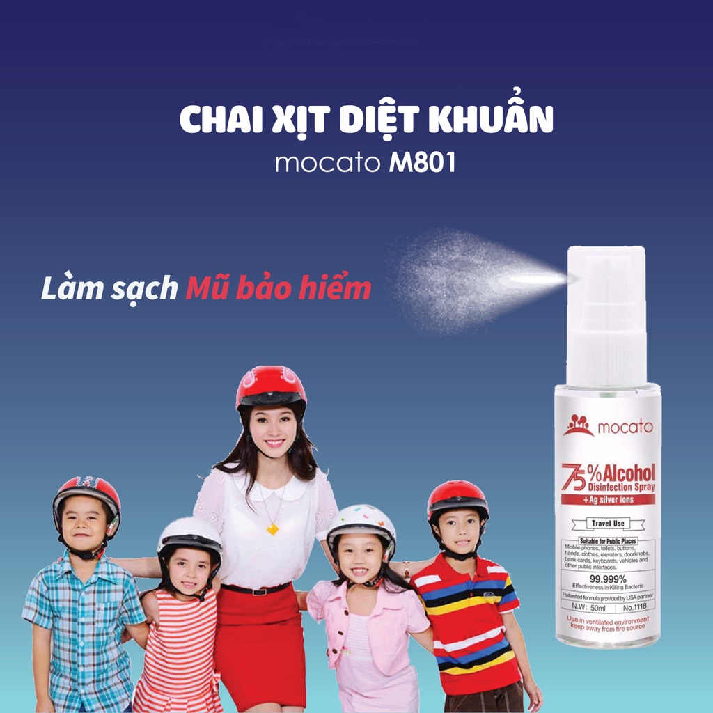 Chai Xịt Khử Mùi Làm Sạch cho Mũ Bảo Hiểm chỉ trong 5 Giây