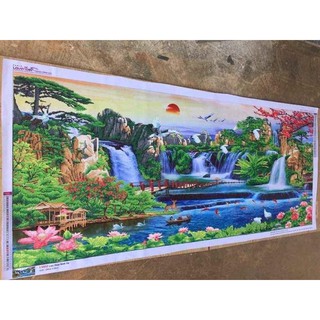 Tranh đính đá thành phẩm khổ lớn 160x70 cm