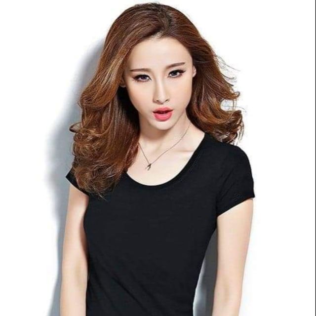 Thun trơn cổ tròn