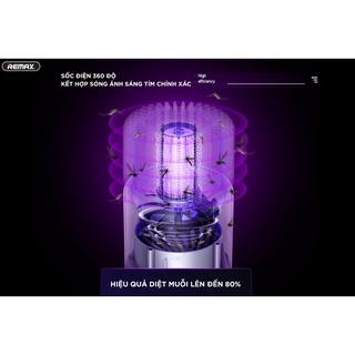 Máy Bắt Muỗi, Đèn Diệt Muỗi Thông Minh_Remax MK04, Diệt Muỗi Hiệu Quả, An Toàn Không Độc Hại_Bảo Hành Chính hãng 12Tháng