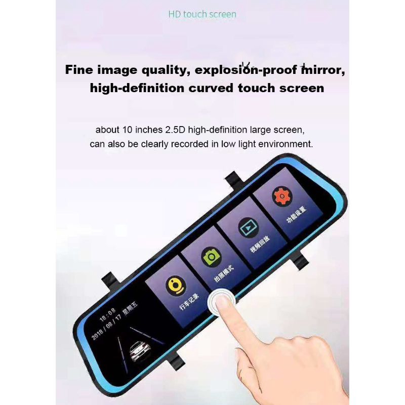 Gương Chiếu Hậu Tích Hợp Máy Quay Hành Trình Dvr Kép Hd 1080p 16g 170 | BigBuy360 - bigbuy360.vn