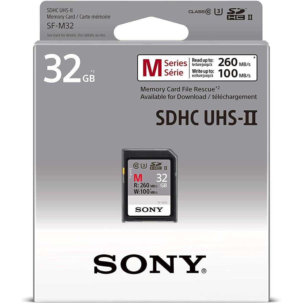 Thẻ nhớ Sony 32GB M Series UHS-II SDHC 260MB/s (chính hãng) | BigBuy360 - bigbuy360.vn