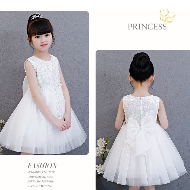Váy công chúa ren 3D cao cấp bé gái 7-30kg (HÀNG QCCC) [DCC01]