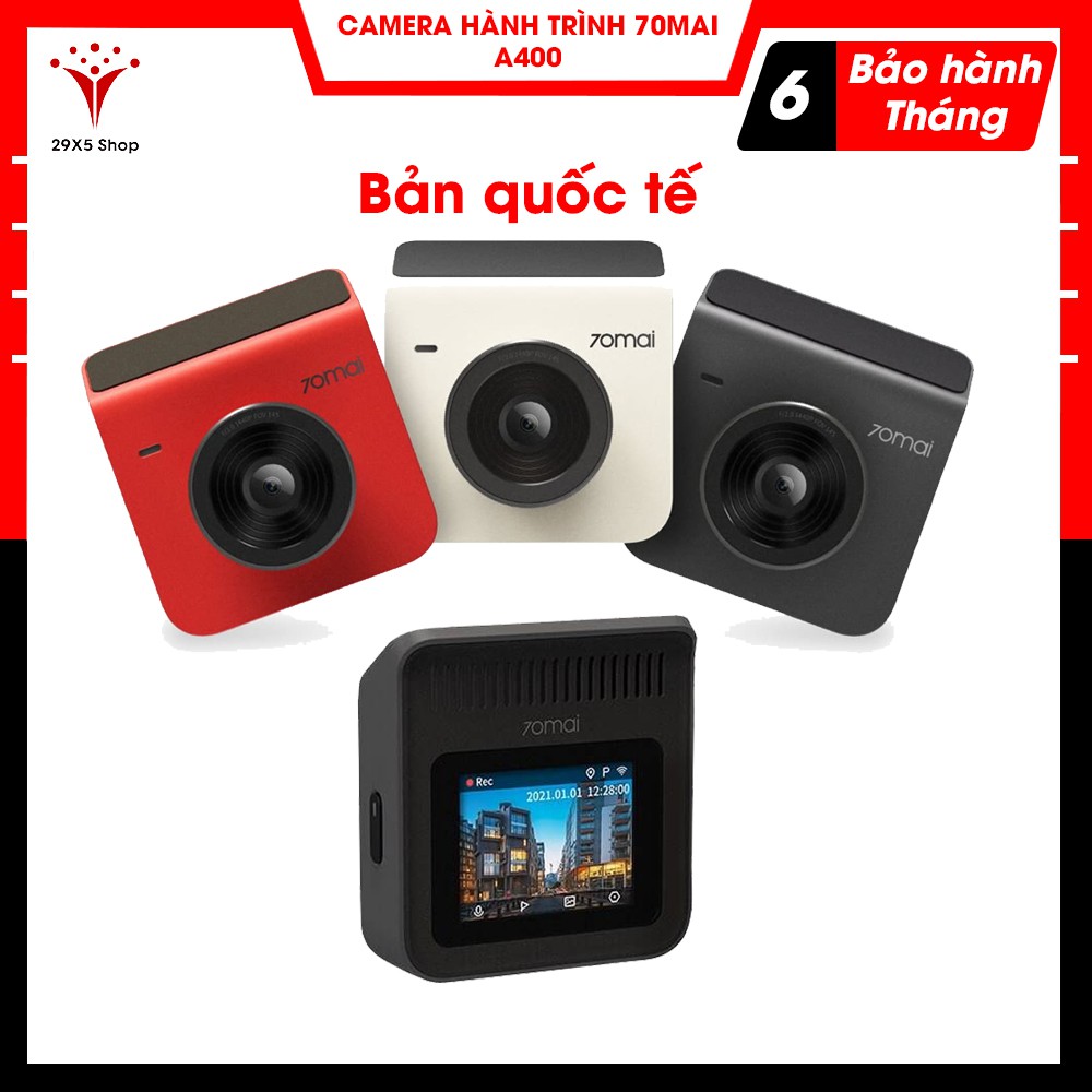 [Bản quốc tế] Camera hành trình ô tô 70mai Dash Cam A400 - có tích hợp cam sau -  29X5 SHOP