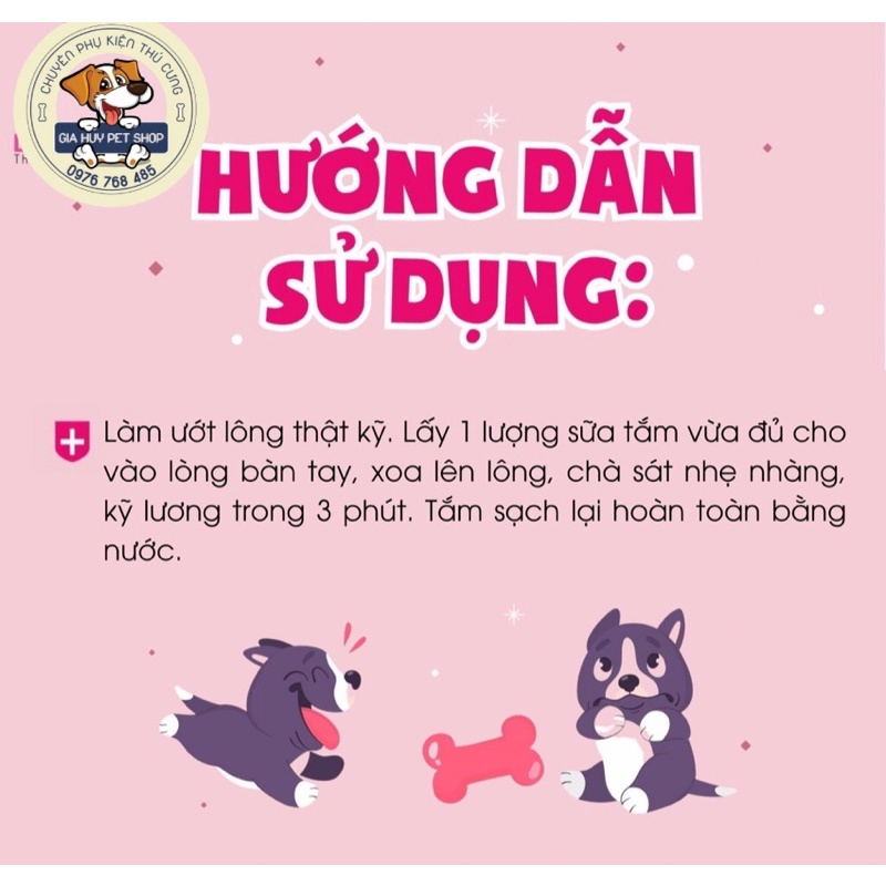 Sữa tắm ýu cho chó mèo thơm cực lâu