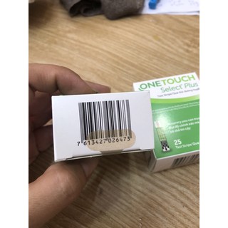Que thử đường huyết OneTouch Select Plus 25 que