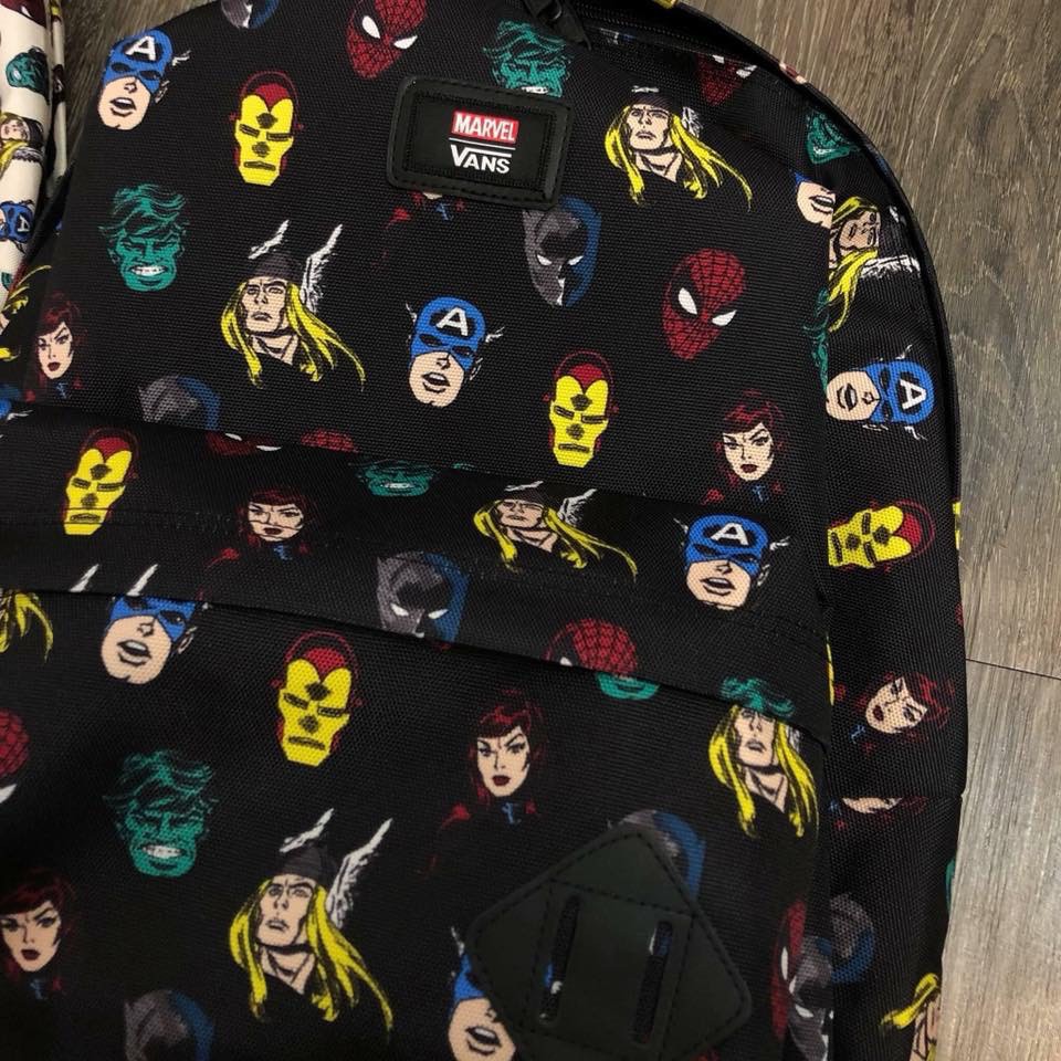 Balo Van.s x Marvel Old Skool Backpack - Black [Chính Hãng] - Siêu Đẹp