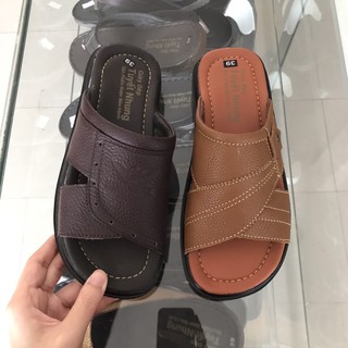 DÉP DA NAM CAO CẤP ĐẾ CAO 3cm màu nâu đỏ/vàng