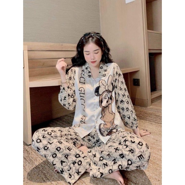 Bộ lụa pyjama mặc nhà B25