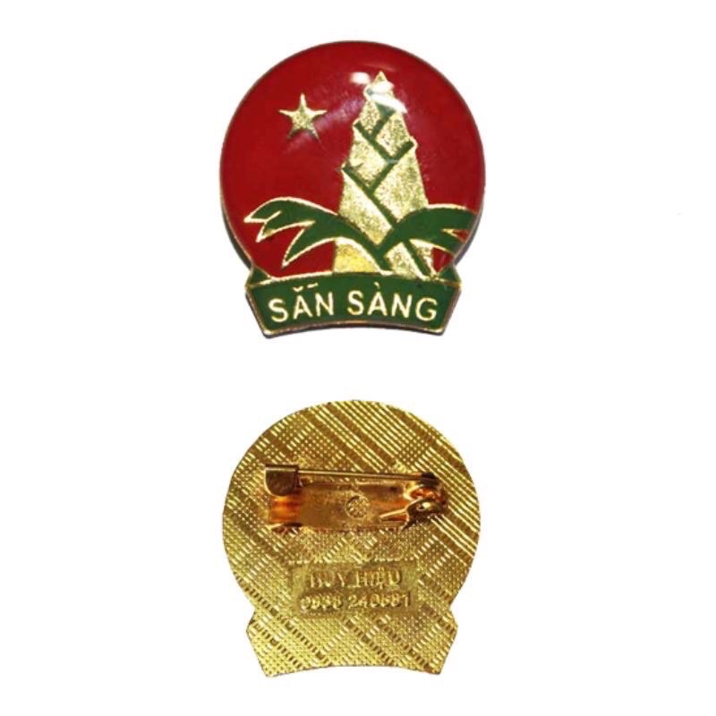 Huy hiệu Đội Thiếu Niên Tiền Phong, măng non.