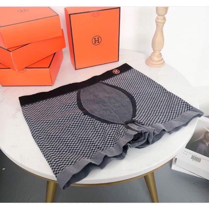 Hộp 3 quần sịp đùi nam cottton co dãn bốn chiều chất đẹp chữ H
