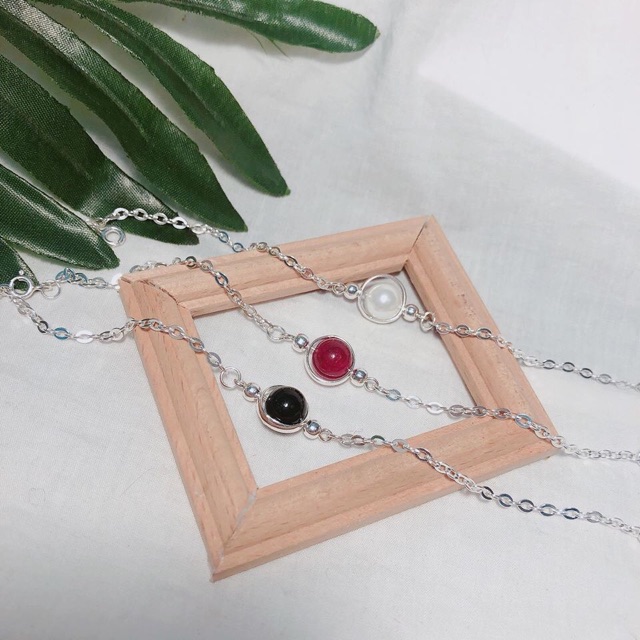 LẮC TAY ĐÁ PHONG THUỶ ĐỦ MÀU - LẮC TAY NỮ BẠC TA