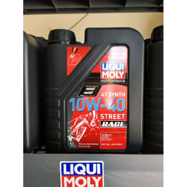 Nhớt Liqui Moly Street Race 10w40 1l Cao Cấp - Motorbike 4t Synth 10w-40 Street Race – 20753 – Hàng Chính Hãng