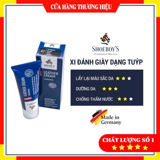 Xi Đánh Giày Dạng Tuýp Cao Cấp Nhập Khẩu Từ Đức shoeboy's/ Xi đánh giày không màu/ Xi đen, Xi nâu giúp làm mềm giày da