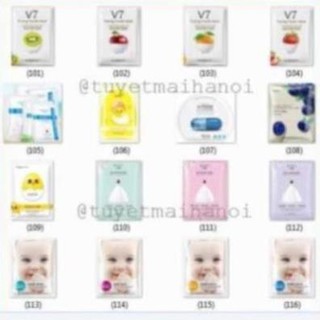 Combo 100 miếng mặt nạ dưỡng da cao cấp