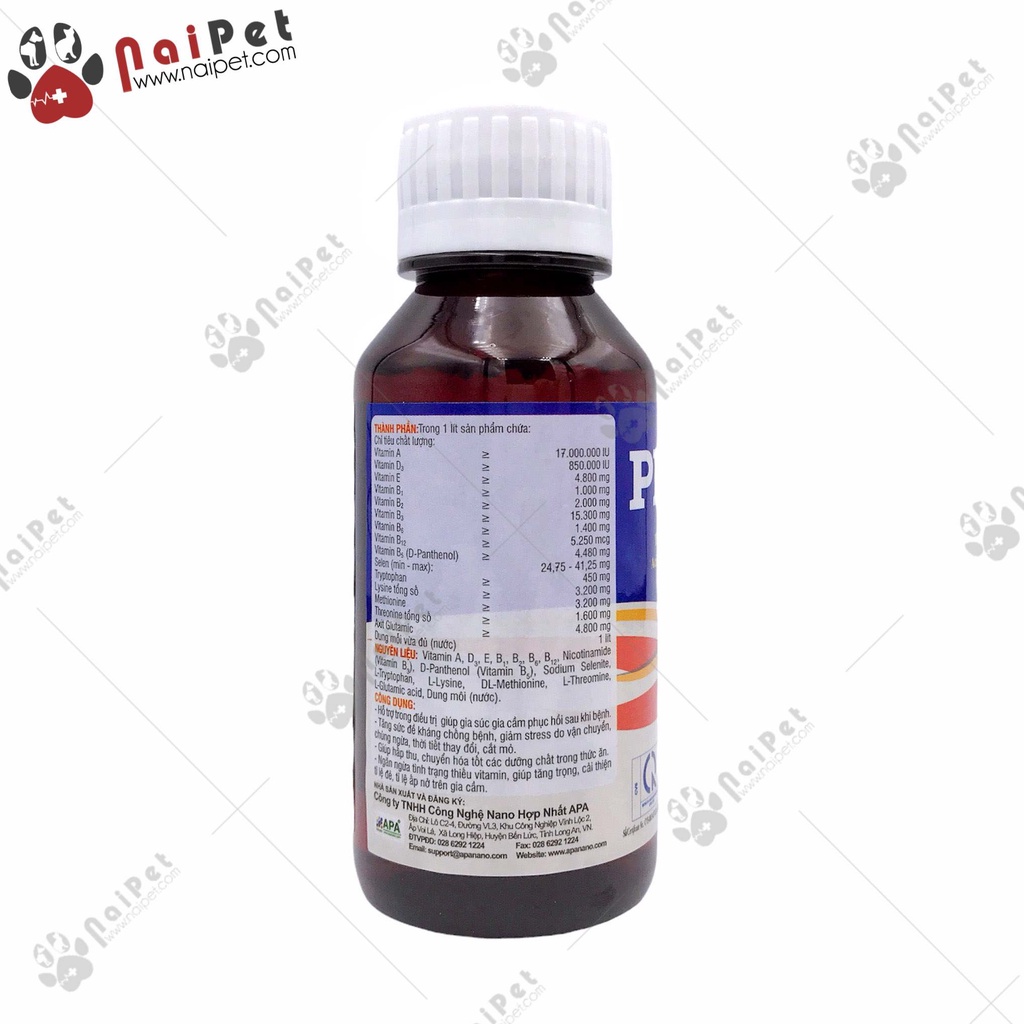 Dung Dịch Bổ Sung Vitamin Khoáng Acid Amin Cho Gia Súc Gia Cầm Provita 100ml