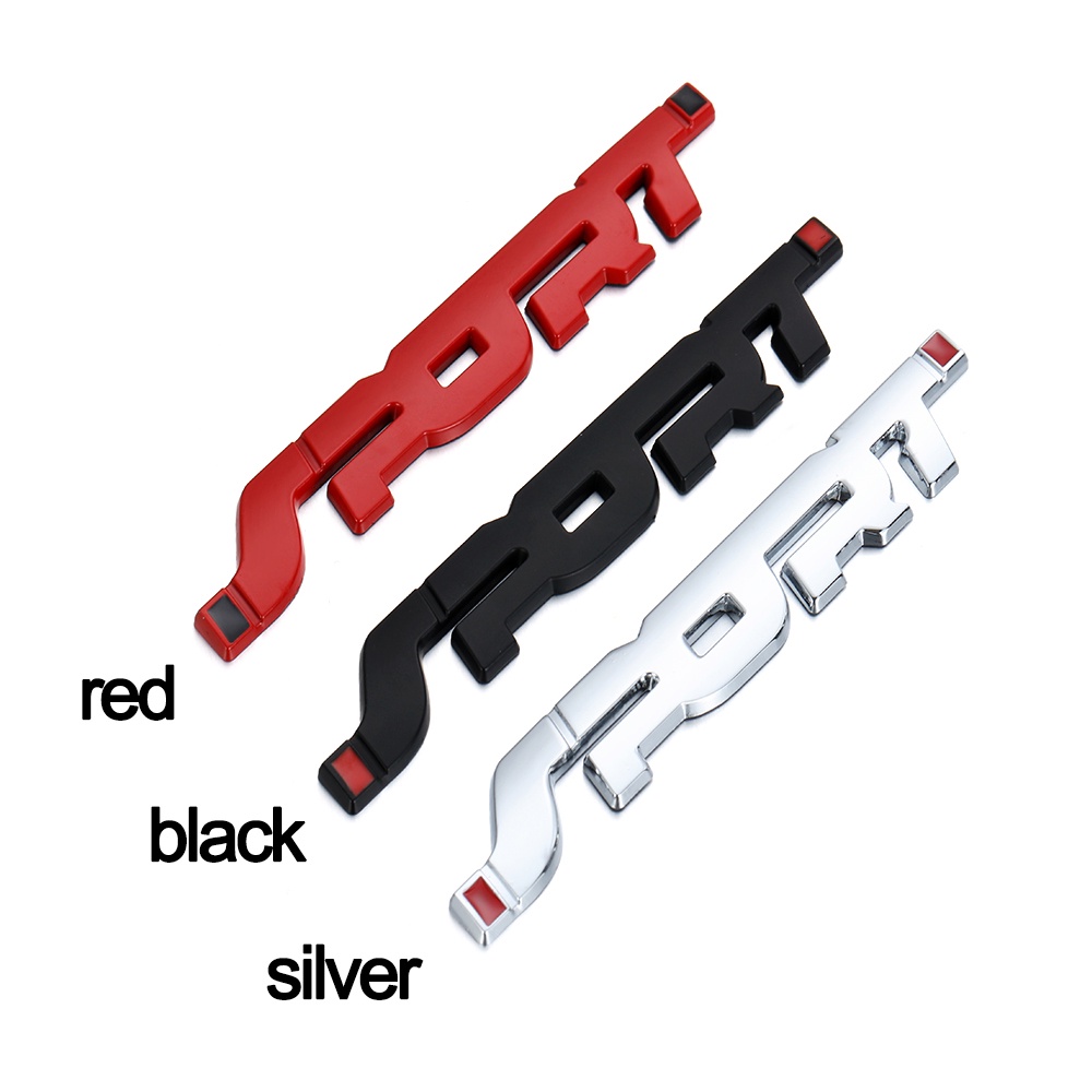 Miếng Dán Logo Chữ Sport 3D Bằng Kim Loại Màu Đen Trang Trí Xe Hơi/ Thùng Xe Hơi | BigBuy360 - bigbuy360.vn