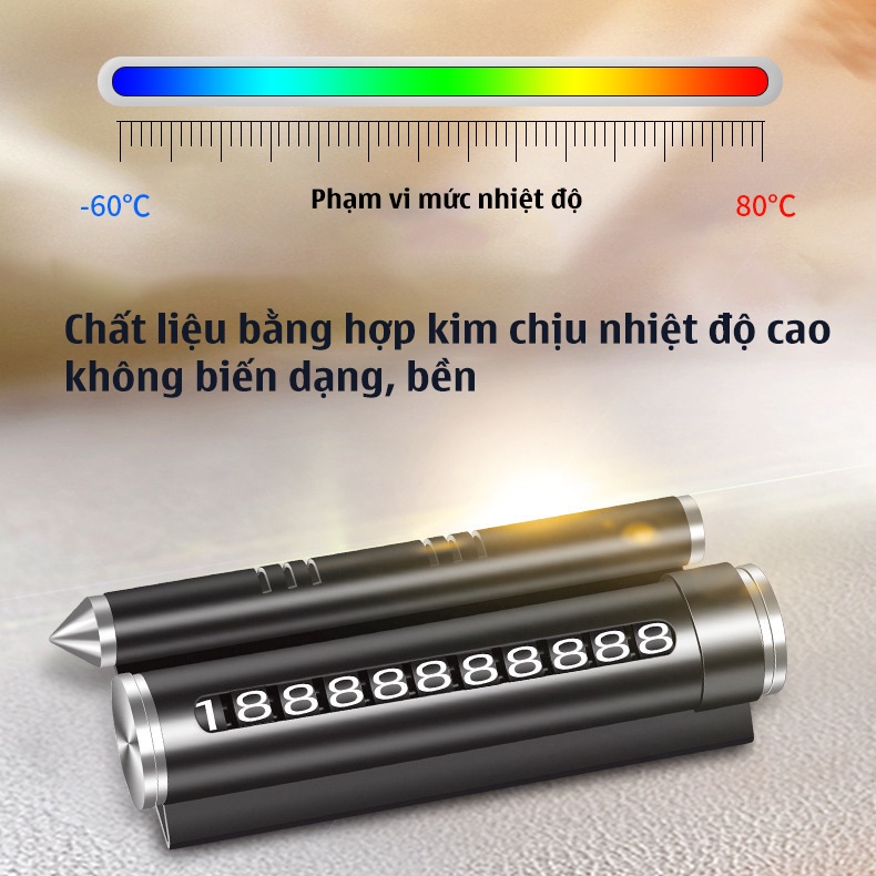 Bảng Ghi Số Điện Thoại Ô Tô, Bảng lưu số điện thoại trên ô tô kiêm Giá Đỡ Điện Thoại , Phá kính dưới nước, Xông Tinh Dầu