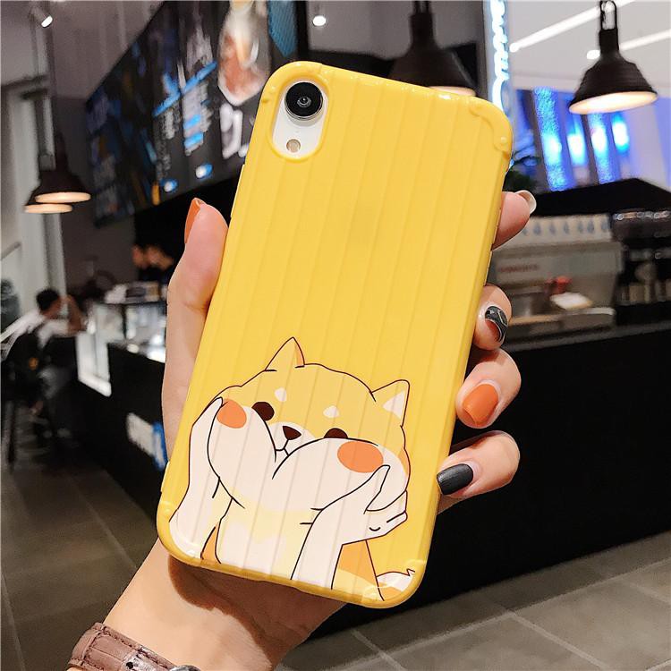 [ IPHONE ] Ốp Lưng Sọc Nổi Shiba - S016