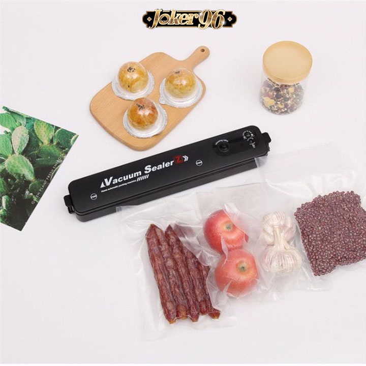 Máy Hút Chân Không Bảo Quản Thực Phẩm Vacuum Sealer, Tặng Kèm 10 Túi Hút