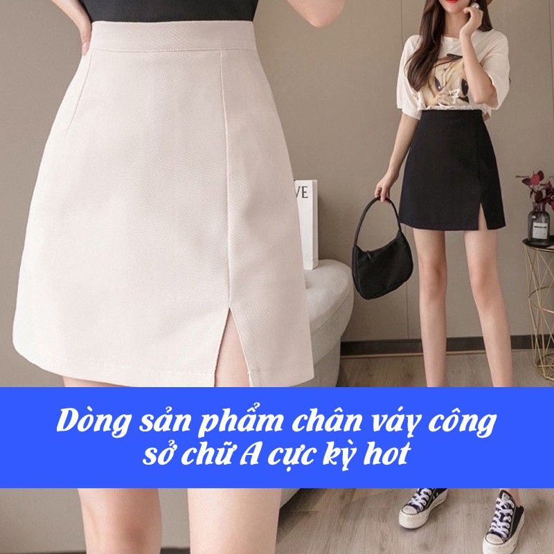 Chân Váy Ngắn Chữ A Xẻ Tà phong cách Công Sở, Chân Váy Ngắn Chữ A Công Sở Xẻ Tà trước Alvin Store 13007 | BigBuy360 - bigbuy360.vn
