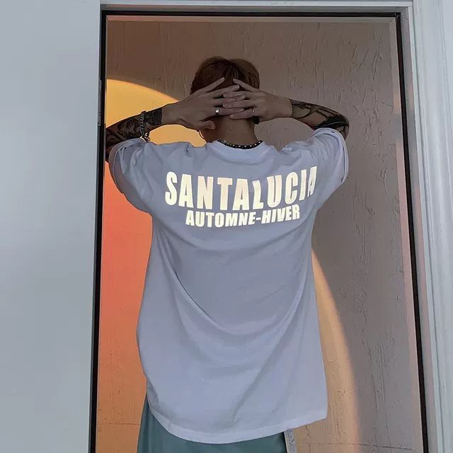 Áo thun Stee Phản quang SANTALUCIA - Giá sỉ Unisex