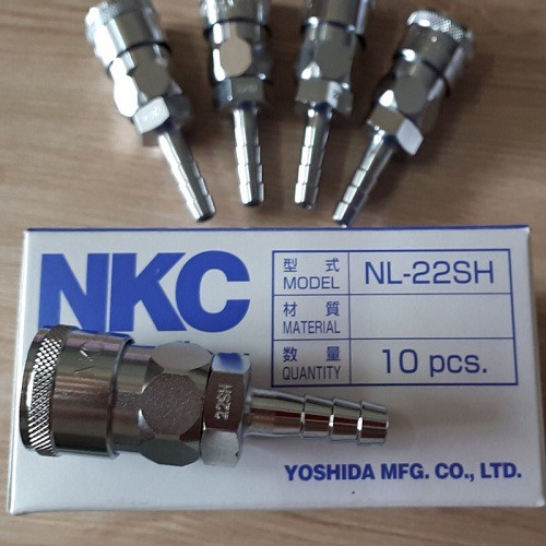 Đầu nối nhanh khí nén NKC NL-22SH Nhật Bản