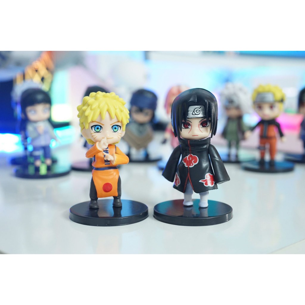 SET 12 MÔ HÌNH NARUTO CHIBI 7CM