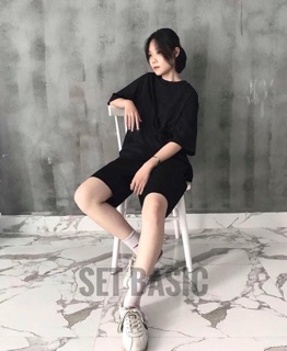Quần short thun nam nữ 3 màu basic unisex