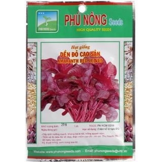 Hạt giống rau dền đỏ 10gram chất lượng