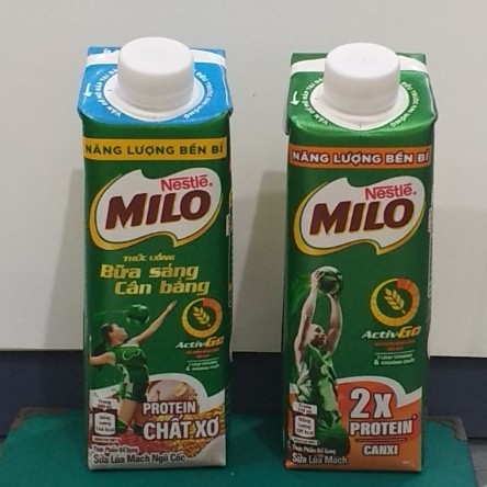 Sữa Milo lắp vặn hộp 200ml/210ml