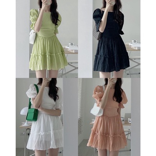 Đầm hở lưng, Váy xốp hở lưng chun sau