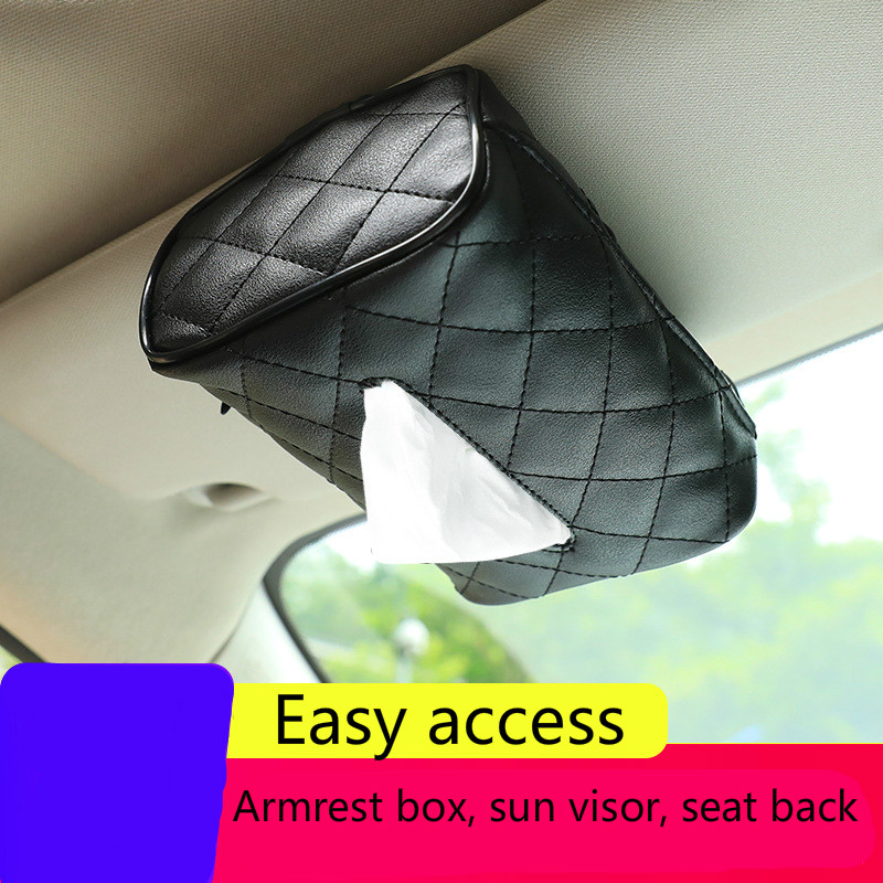 Hộp Đựng Khăn Giấy Gắn Tấm Che Nắng Xe Hơi Tiện Dụng