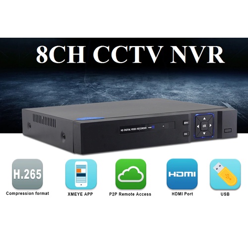 Đầu Ghi Hình NVR Camera Elitek 4 kênh, 8 Kênh Cho AHD/TVI/CVI/IP/Analog