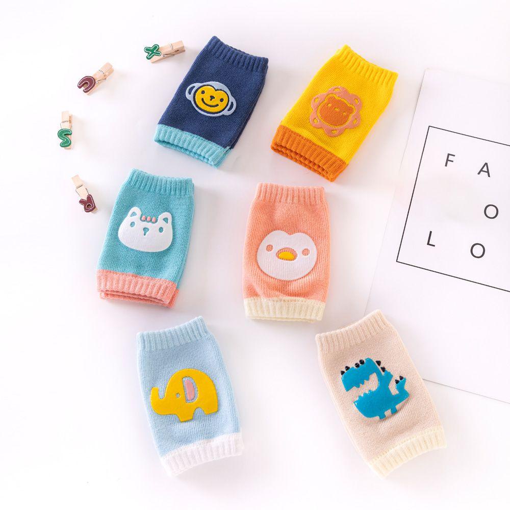 ESPO 1 Cặp Vớ Giữ Ấm Đầu Gối Chống Trượt Hình Hoạt Hình Cho Trẻ Em