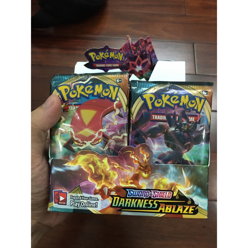 Pack Bài Pokemon TCG Sword & Shield Darkness Ablaze Chính Hãng Mới 100%