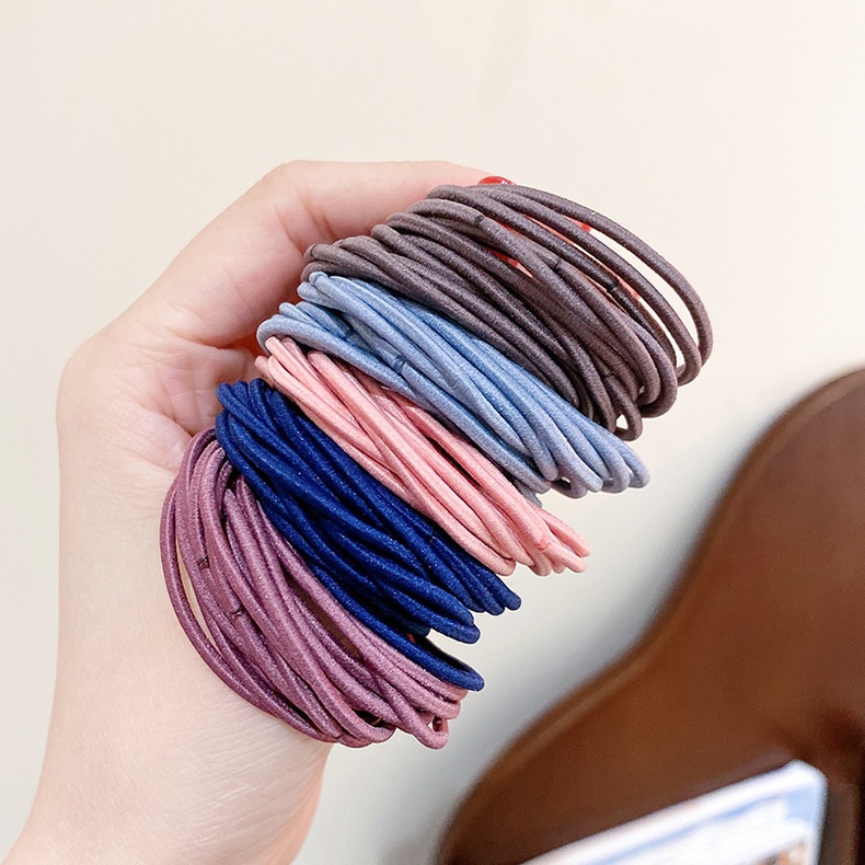 Túi 100 dây chun buộc tóc nhiều màu tiện ích BAG U TUI100CHUN