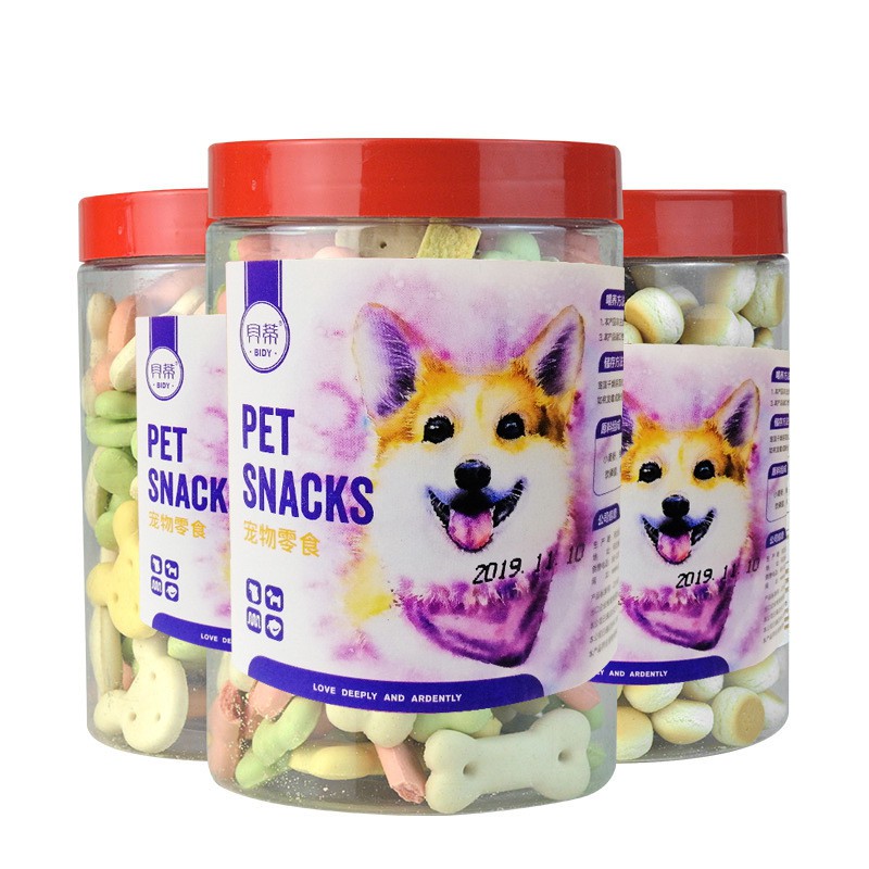 Bánh quy sữa thưởng cho chó Pet Snack canxi khử mùi răng miệng tăng cường vi dưỡng chất -200gr