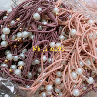 Dây cột tóc dây buộc tóc ngọc handmade